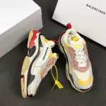 balenciaga chaussure homme daim triple-s  ash23